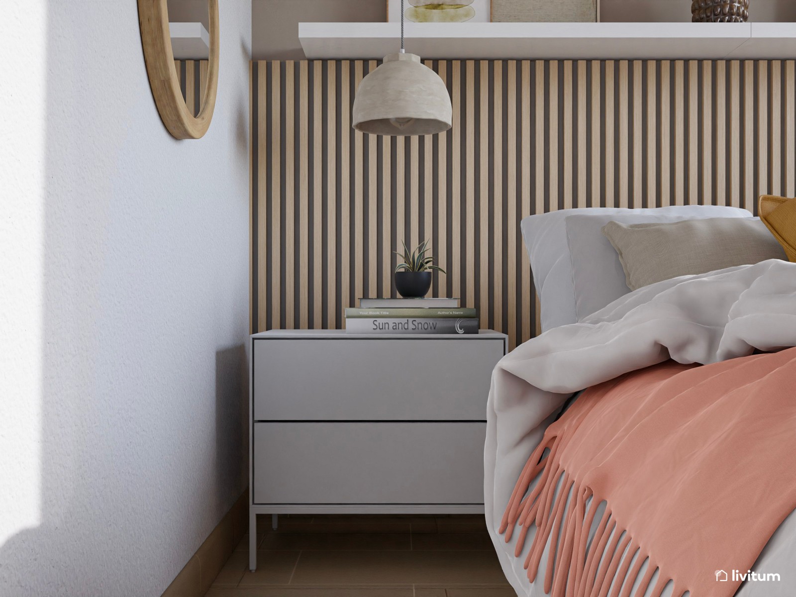 Un dormitorio lleno de texturas y pensado para el descanso absoluto 