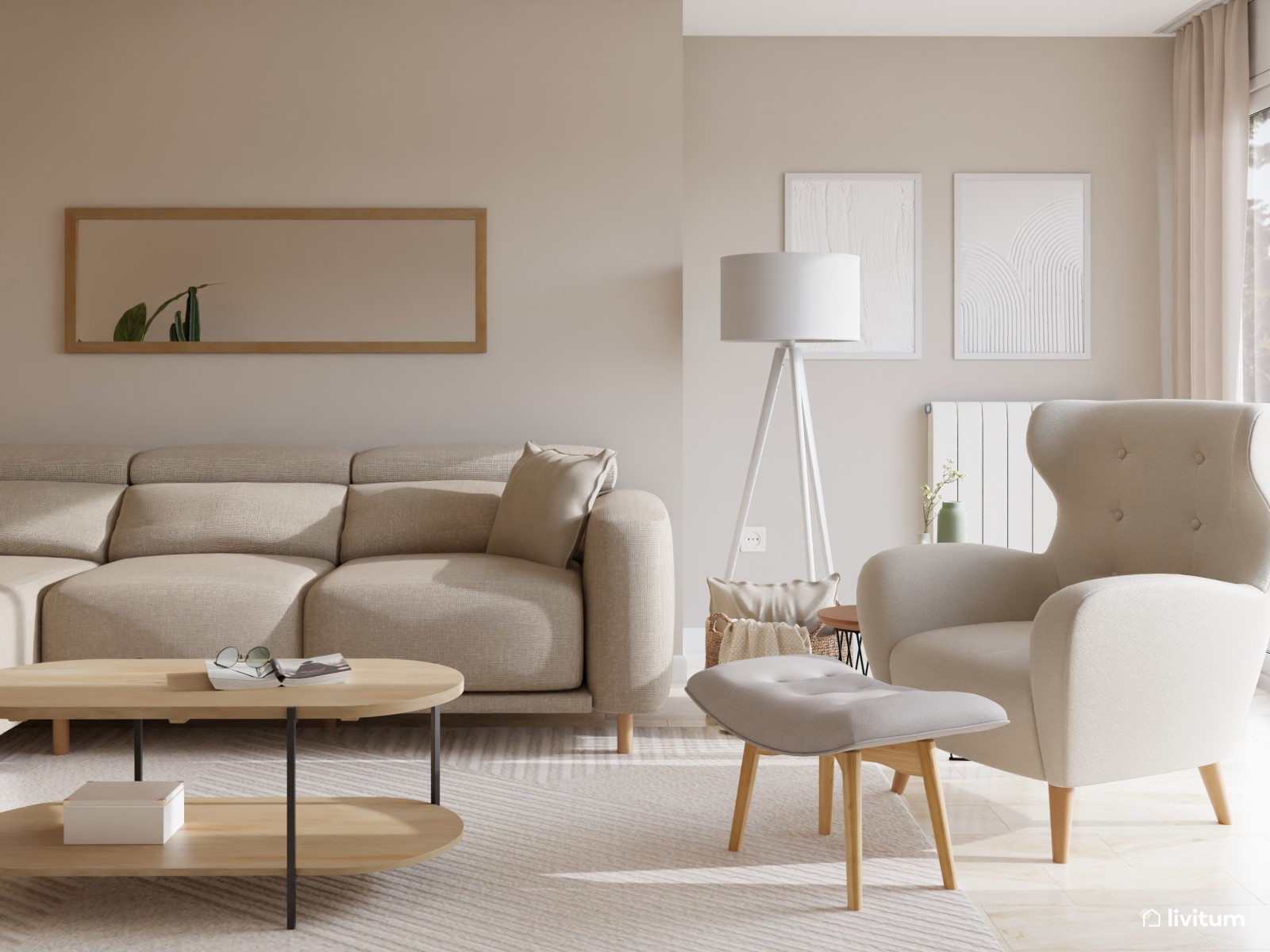 Un salón comedor moderno y luminoso 