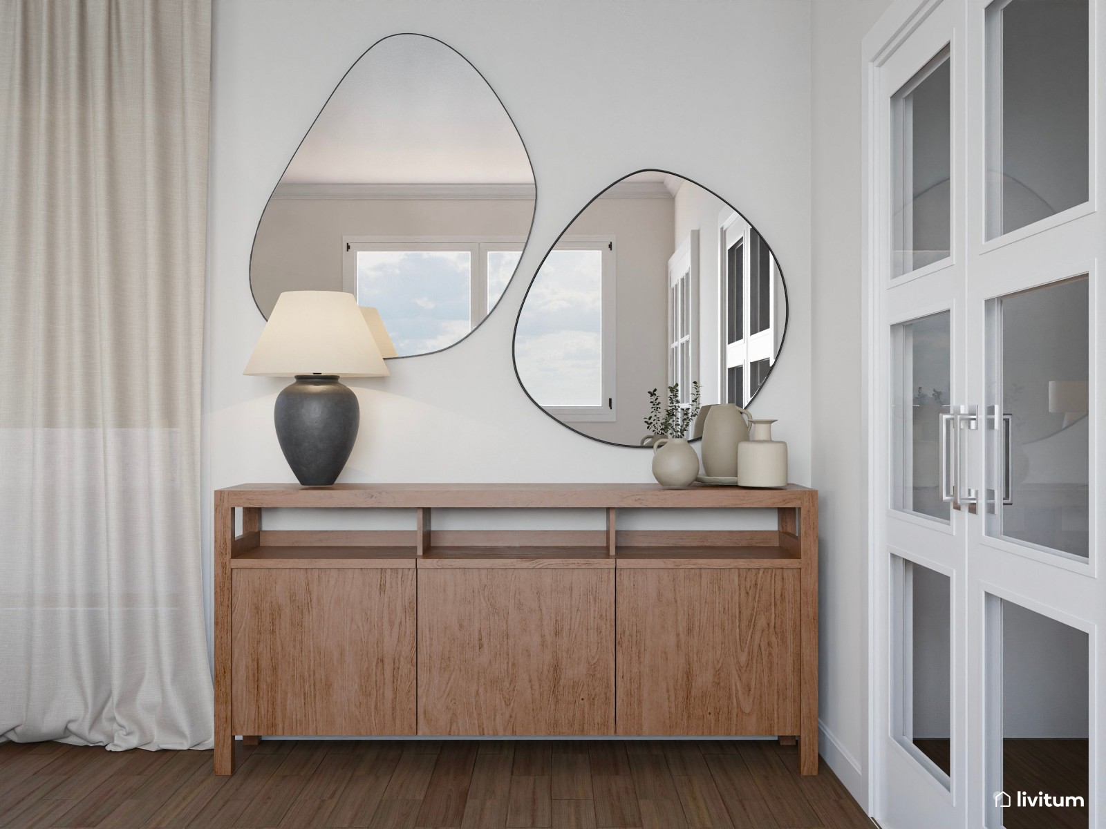 Un salón diseñado para la convivencia: amplio, luminoso y muy elegante