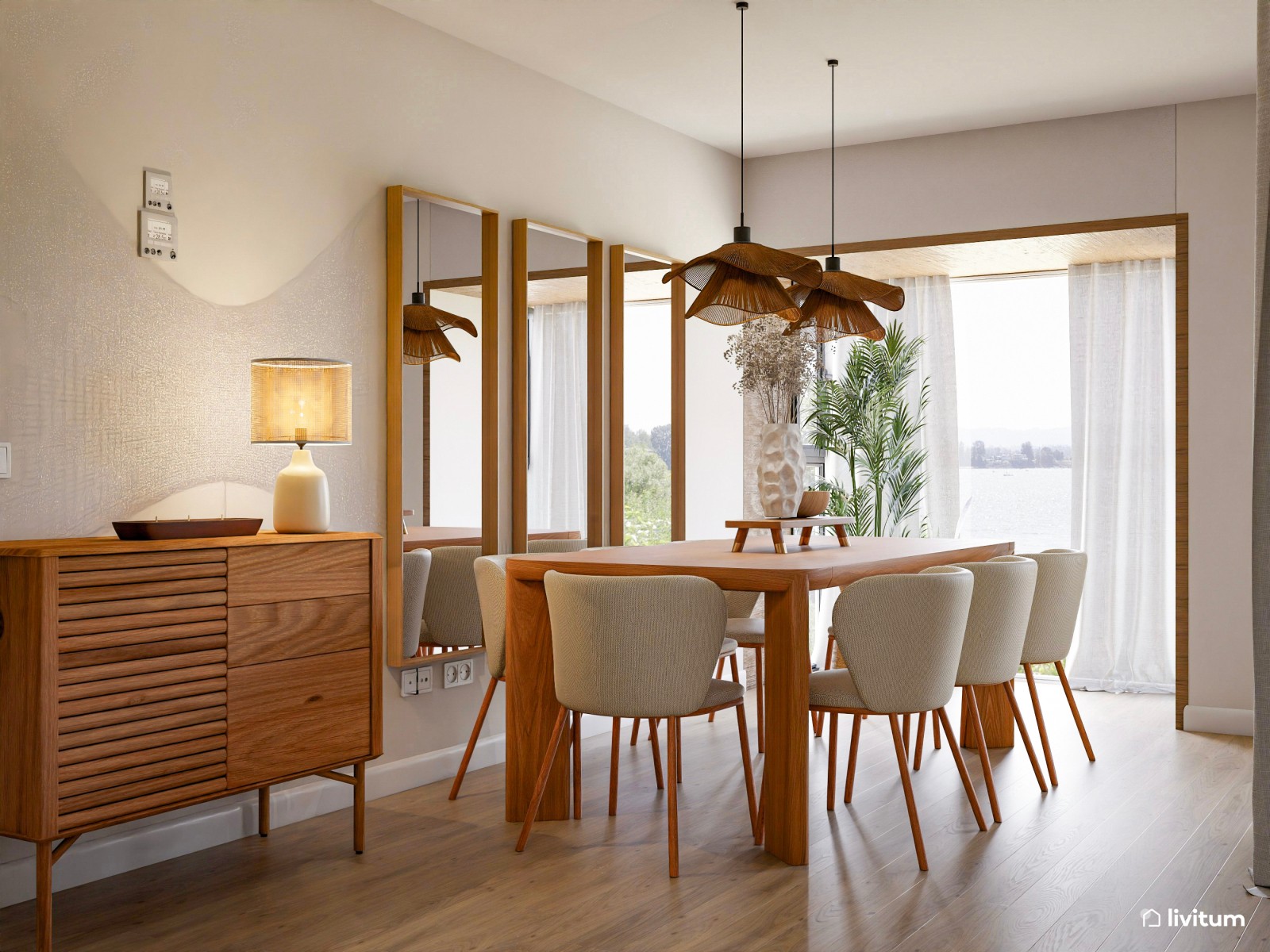 Un salón natural y elegante para descansar y compartir 