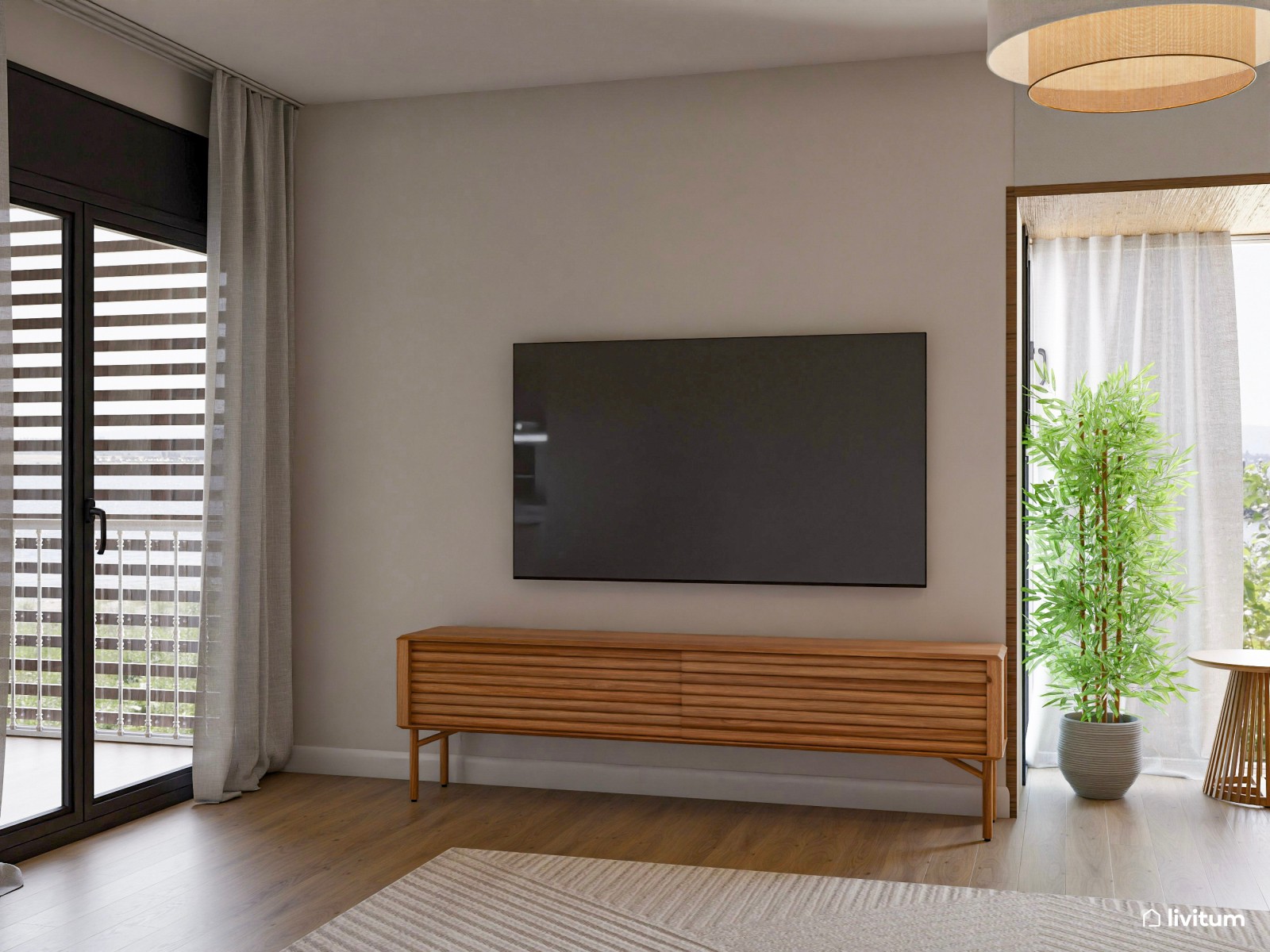 Un salón natural y elegante para descansar y compartir 