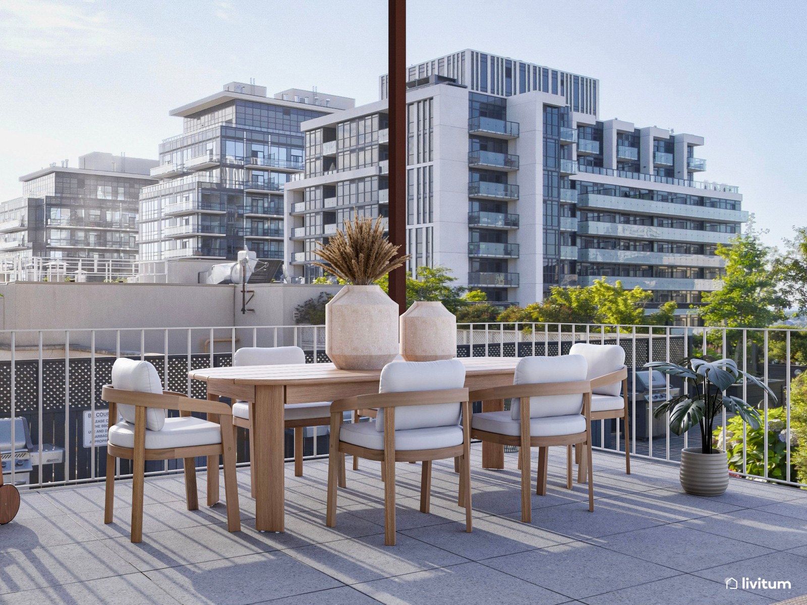  Un verde paraíso: terraza urbana muy chill