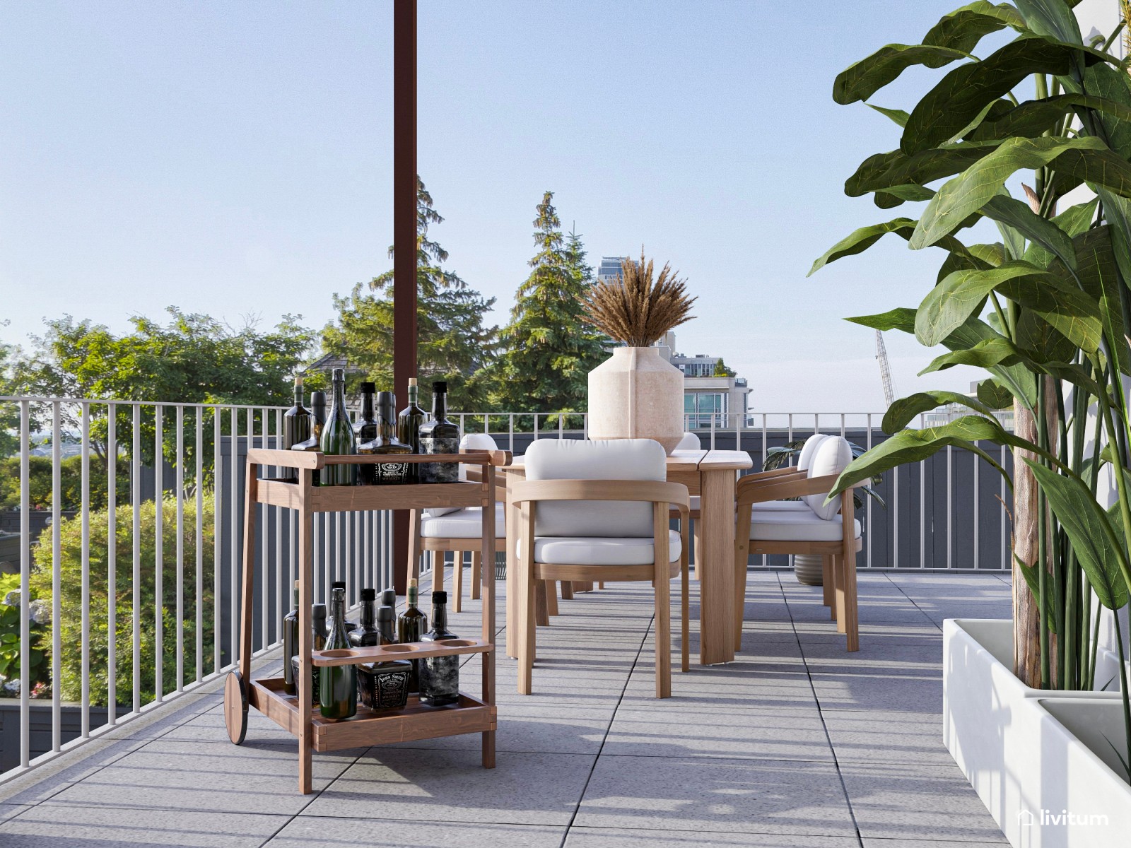  Un verde paraíso: terraza urbana muy chill