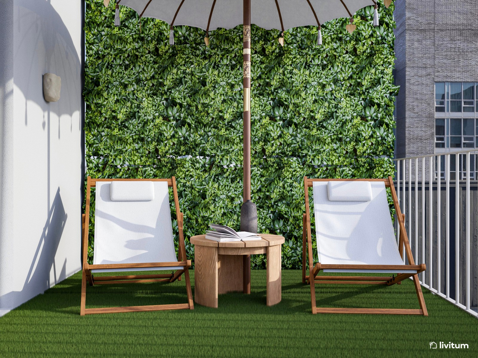  Un verde paraíso: terraza urbana muy chill