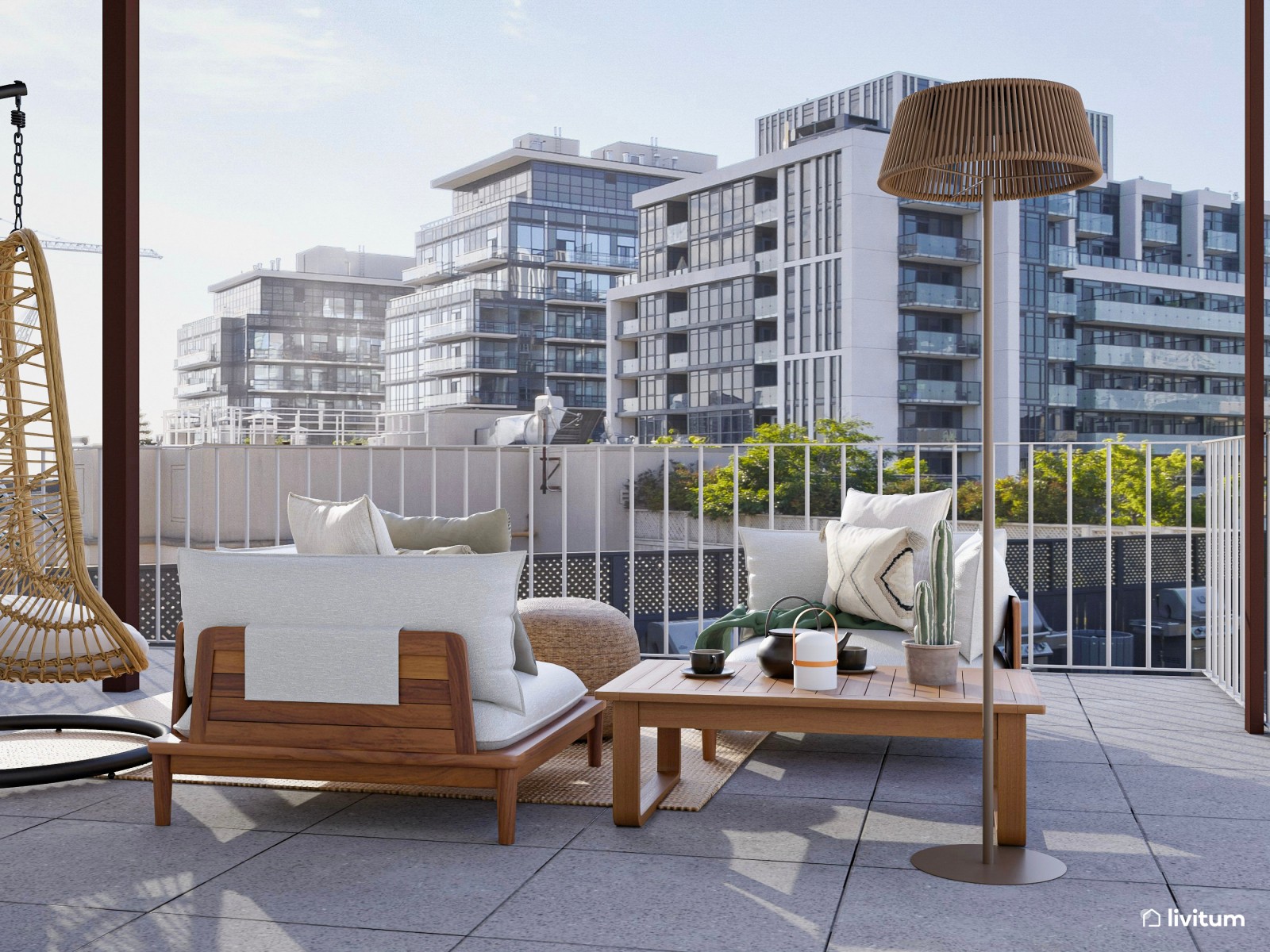  Un verde paraíso: terraza urbana muy chill