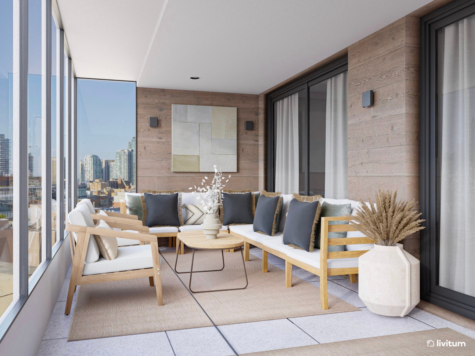 Una agradable terraza para disfrutar en invierno y verano