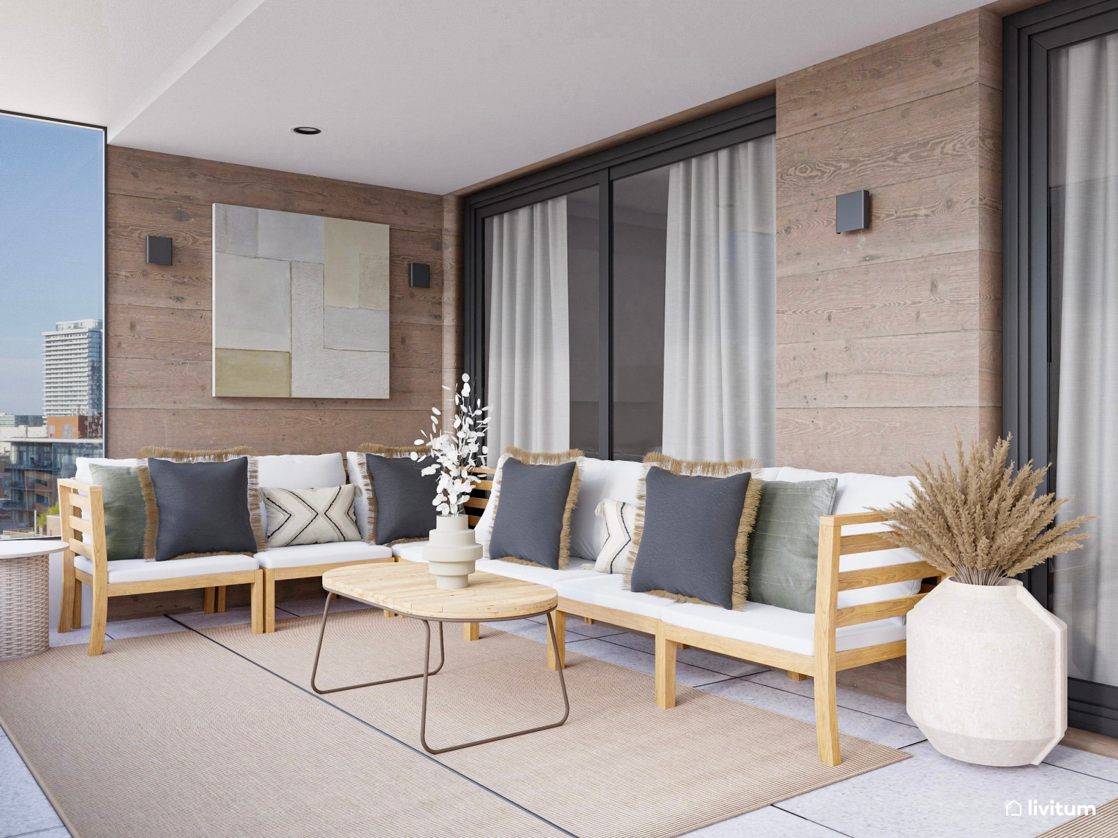 Una agradable terraza para disfrutar en invierno y verano