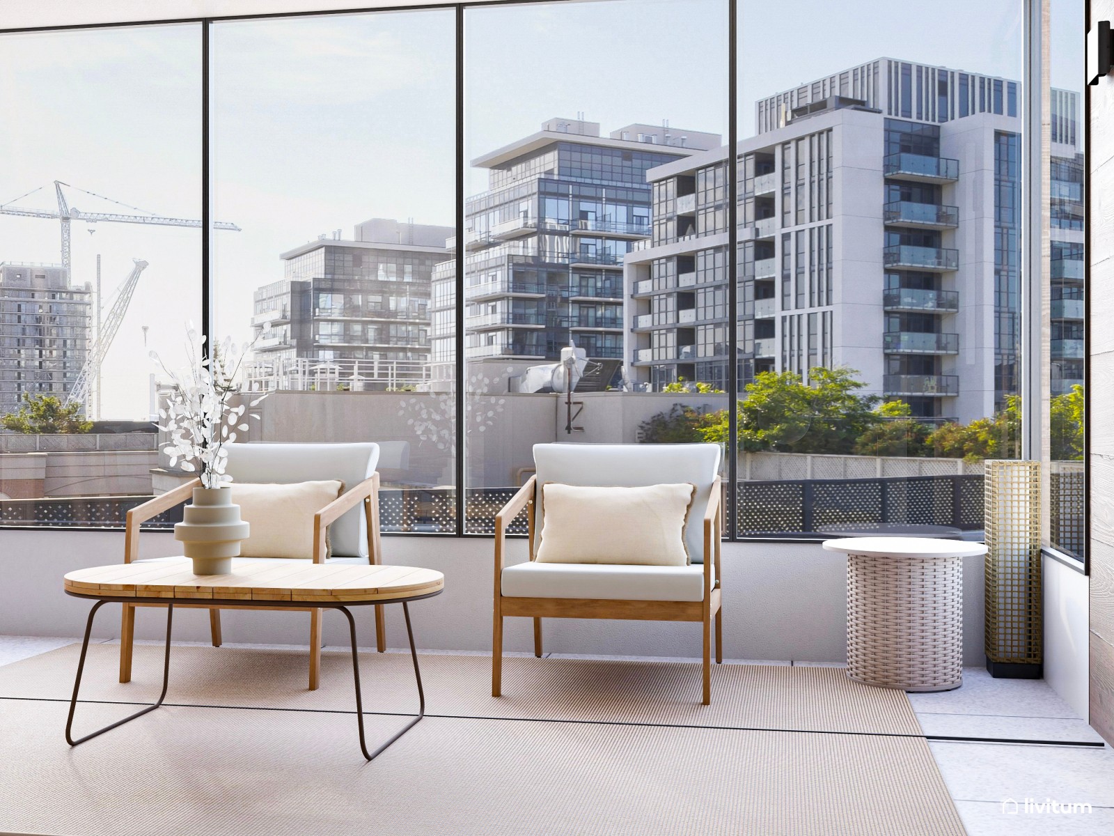 Una agradable terraza para disfrutar en invierno y verano