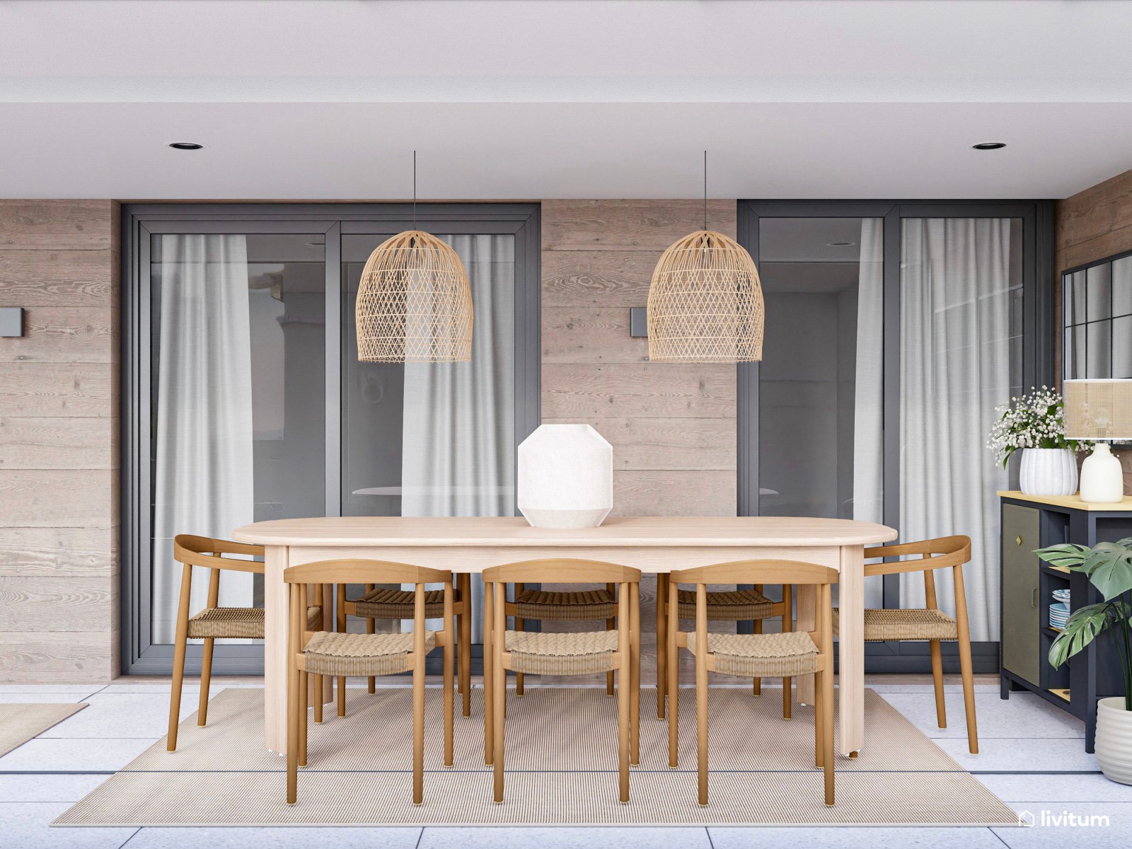 Una agradable terraza para disfrutar en invierno y verano