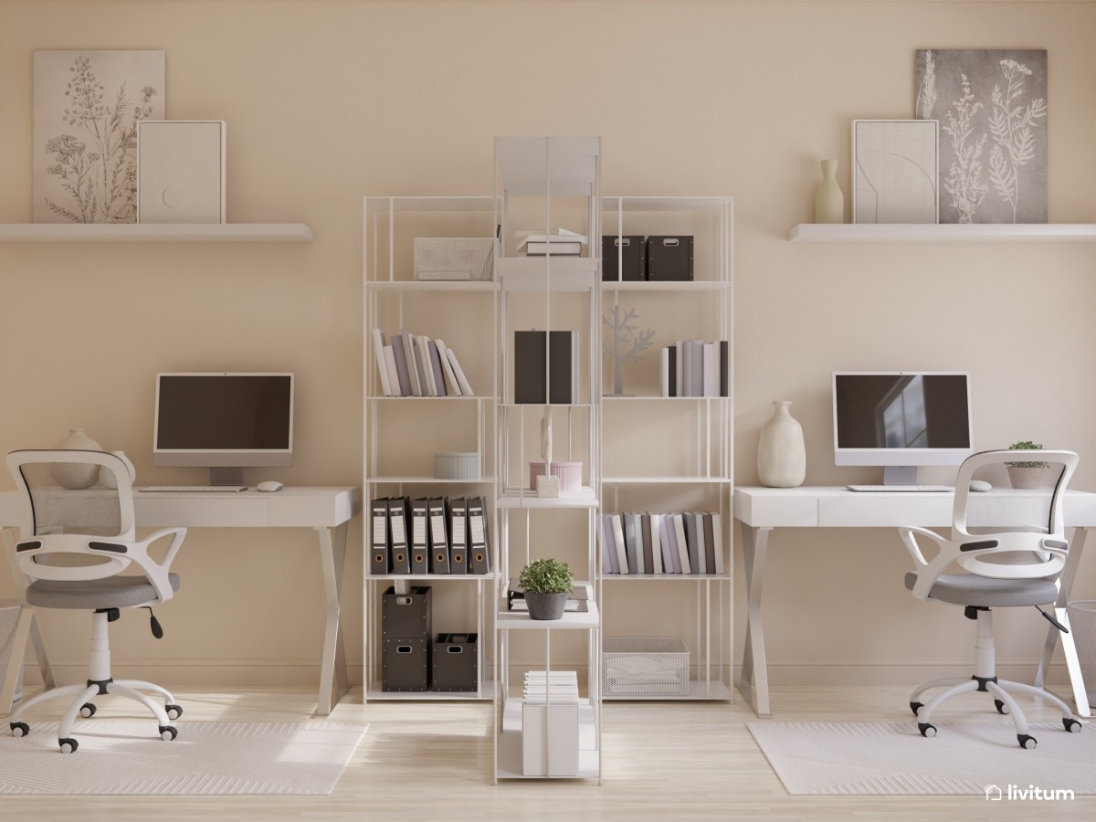 Versión moderna y blanca para oficina modular