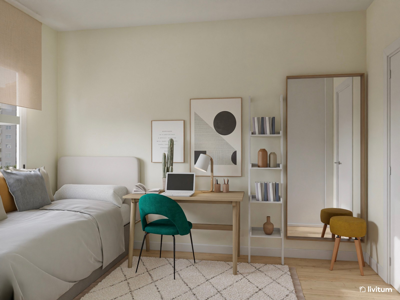 Vivienda completa: un piso moderno y elegante con cocina abierta 