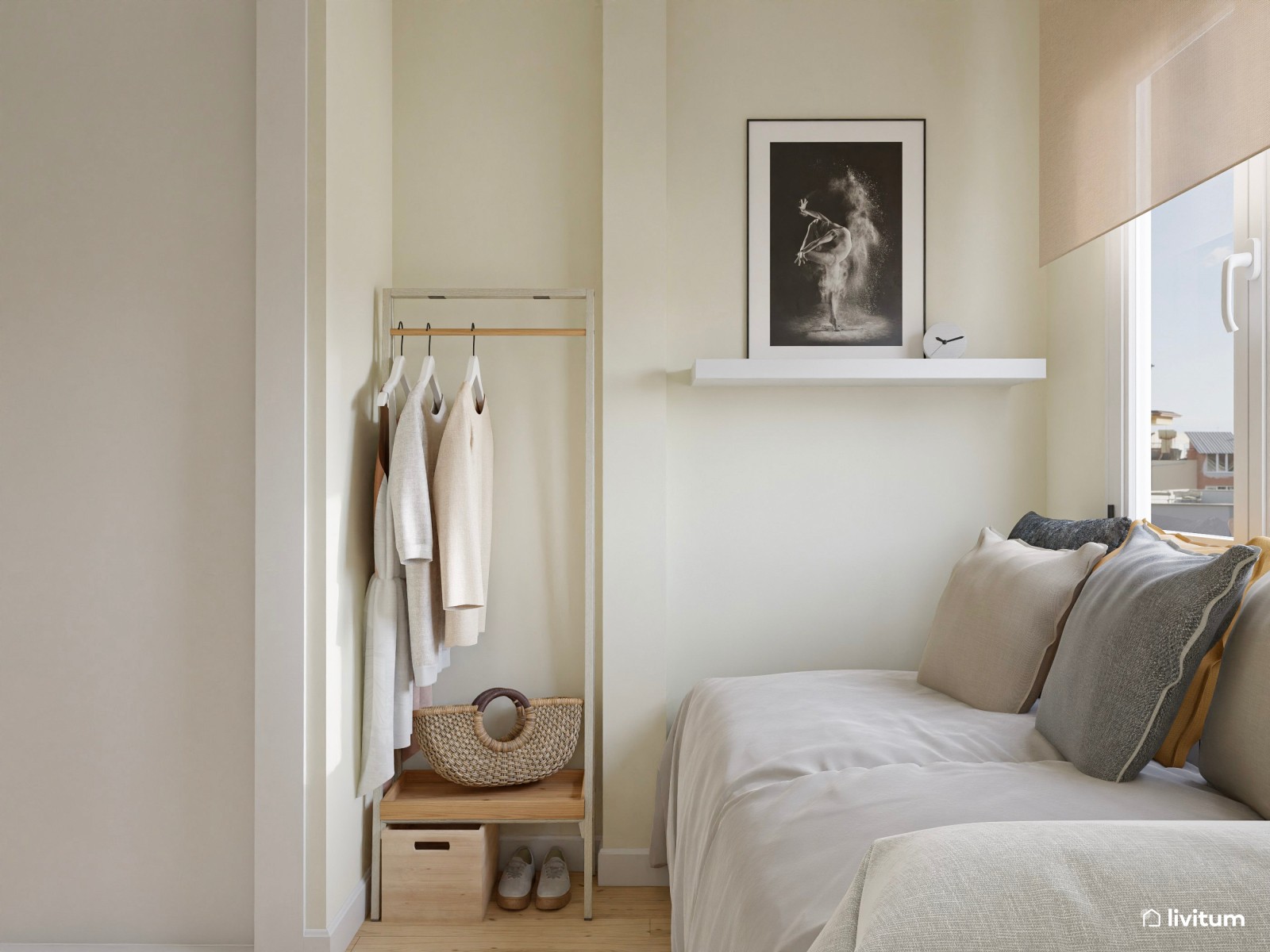 Vivienda completa: un piso moderno y elegante con cocina abierta 
