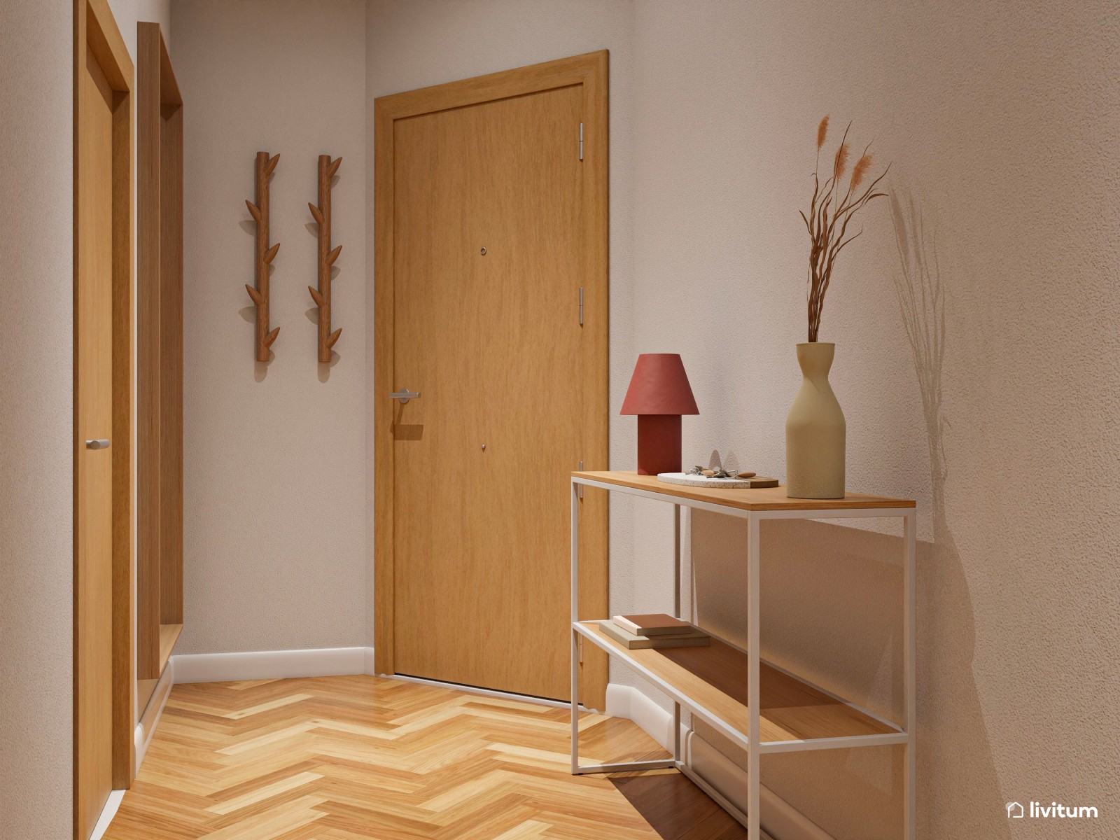 Vivienda de alquiler con decoración moderna en tonos suaves