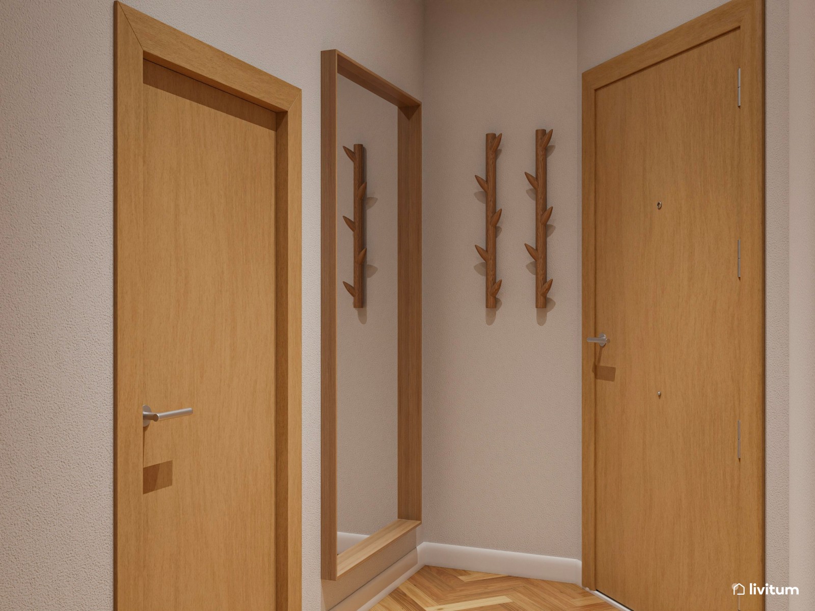 Vivienda de alquiler con decoración moderna en tonos suaves