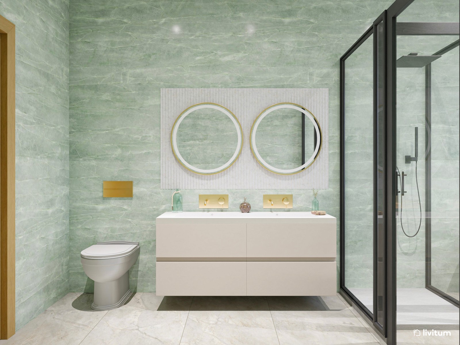 Vivienda de alquiler con decoración moderna en tonos suaves