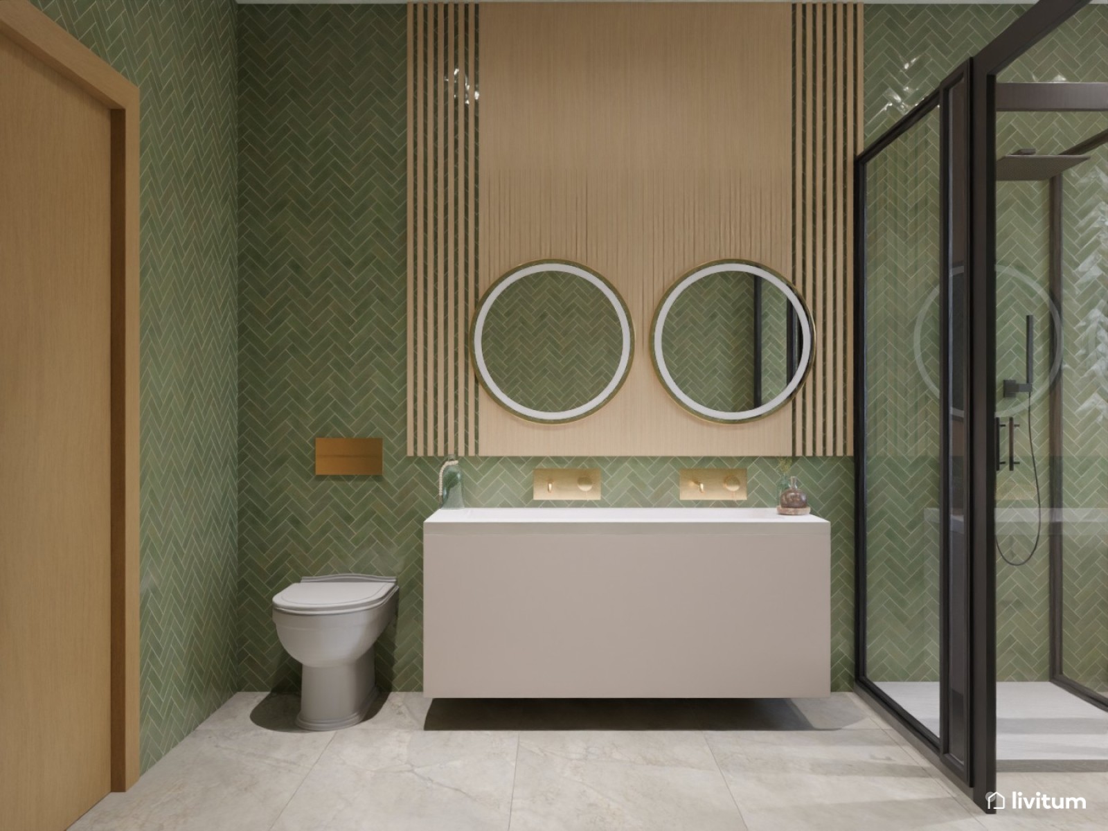 Vivienda de alquiler con decoración moderna en tonos suaves