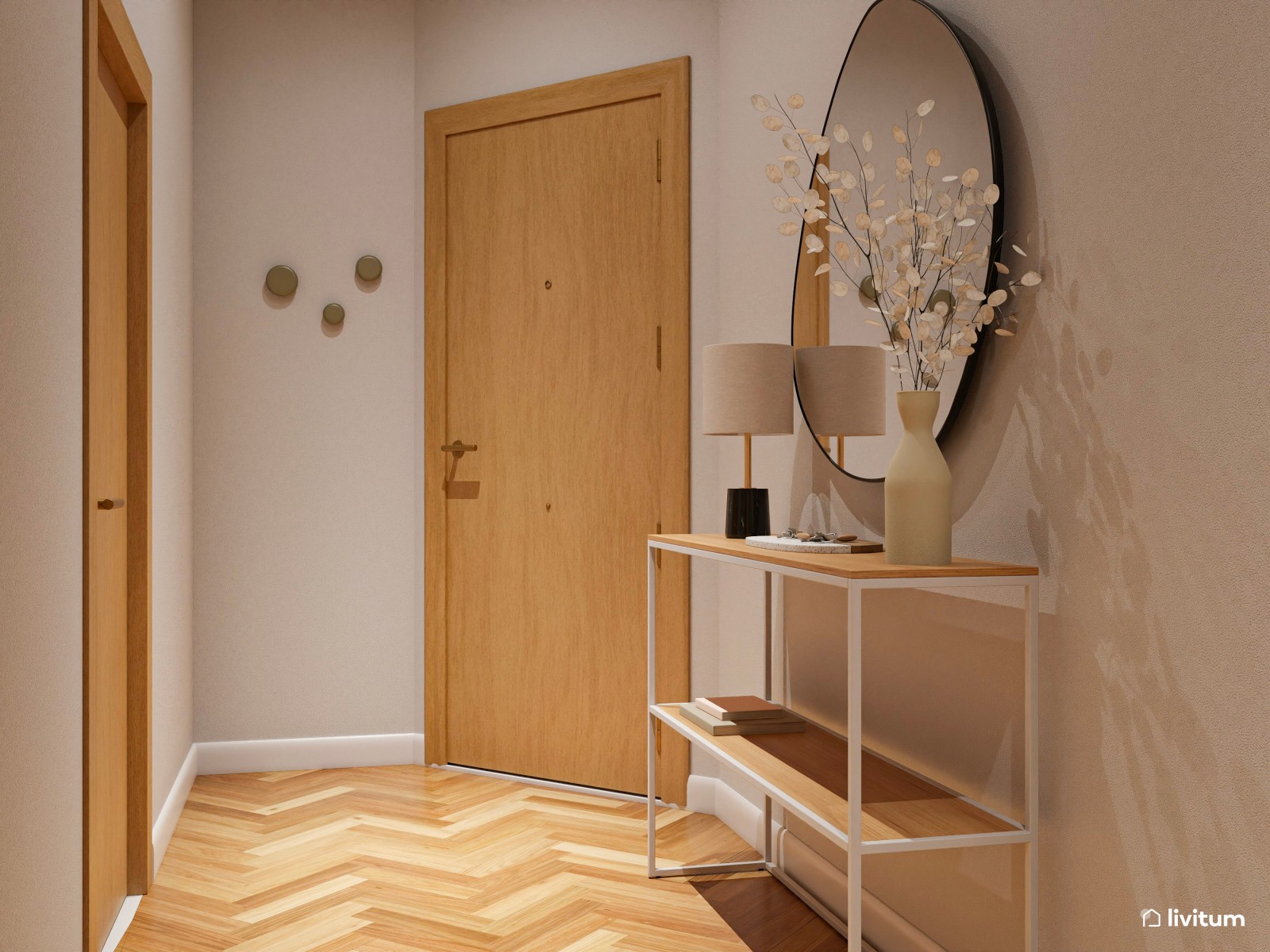 Vivienda de alquiler con decoración moderna en tonos suaves
