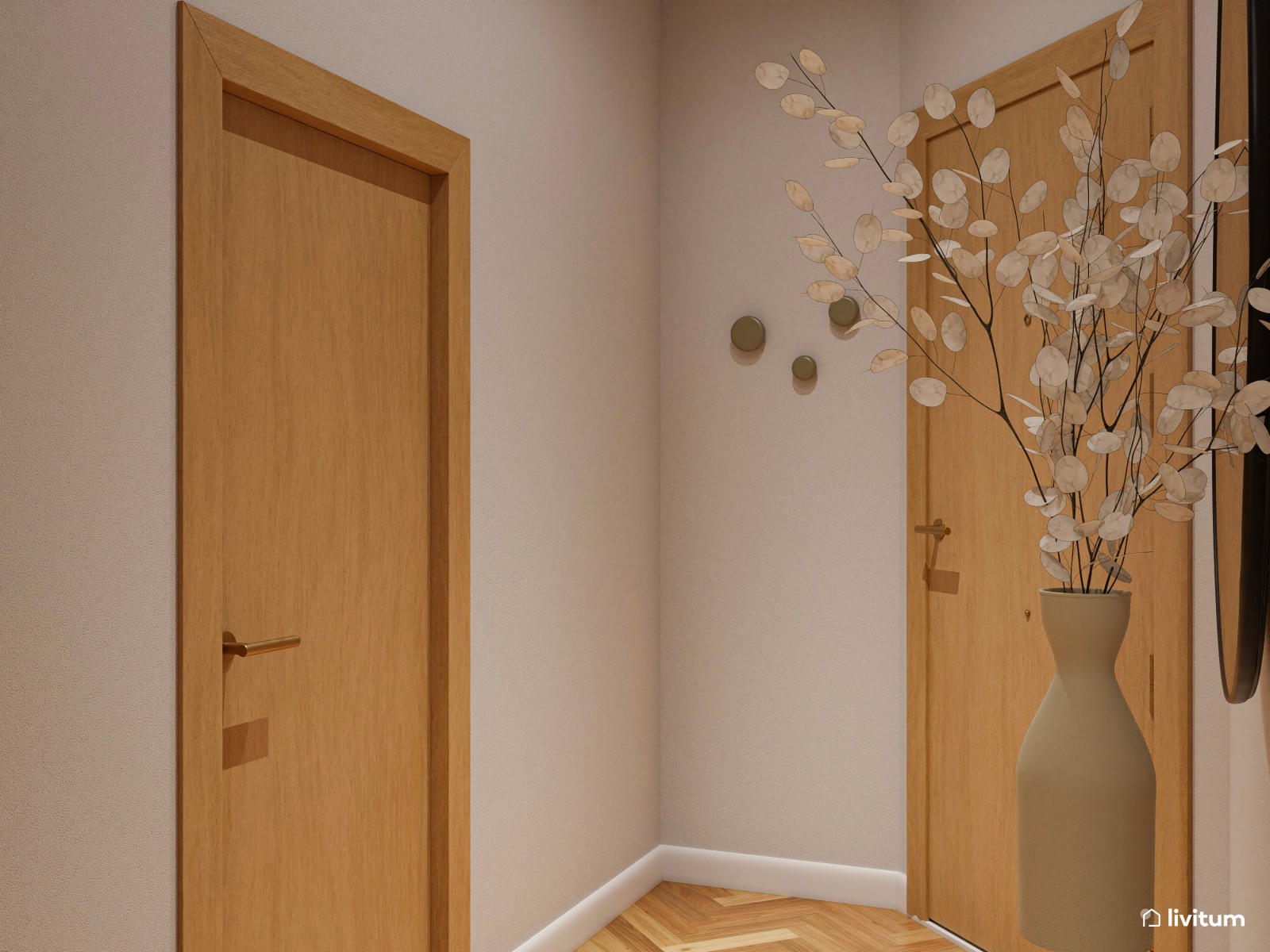 Vivienda de alquiler con decoración moderna en tonos suaves